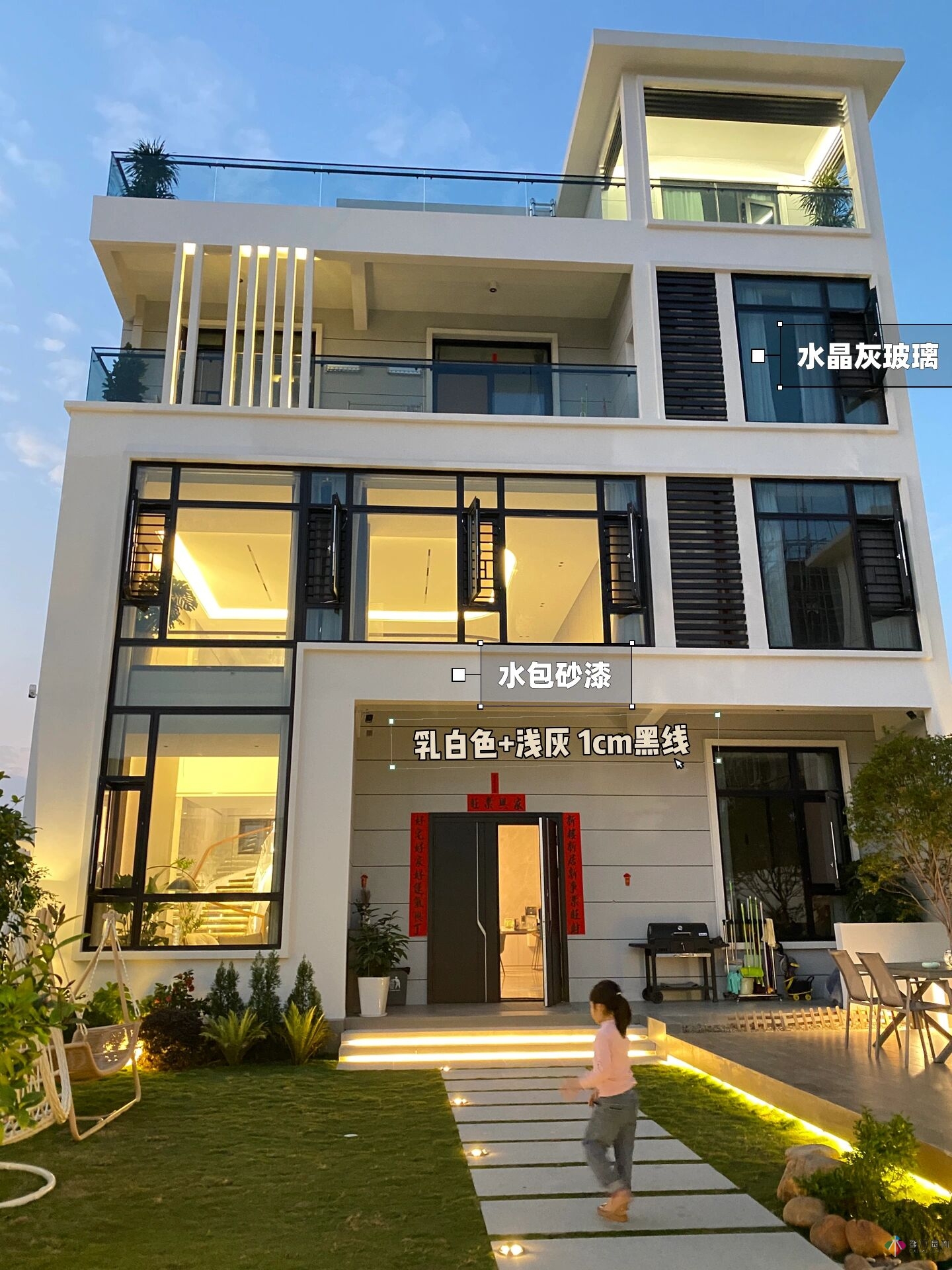 花17萬，改造農村自建房150 m2庭院花園，入住三個月，感覺好